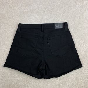 Levi Mid Length Black Denim Women’s Jean Shorts Size 30